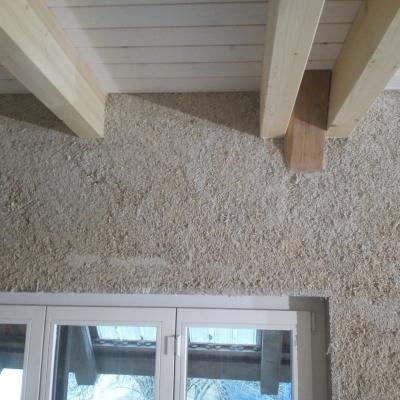 Doublage chanvre intérieur avant finitions