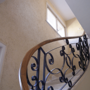 Enduit chanvre dans cage d escalier