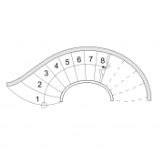 Escalier courbe 1